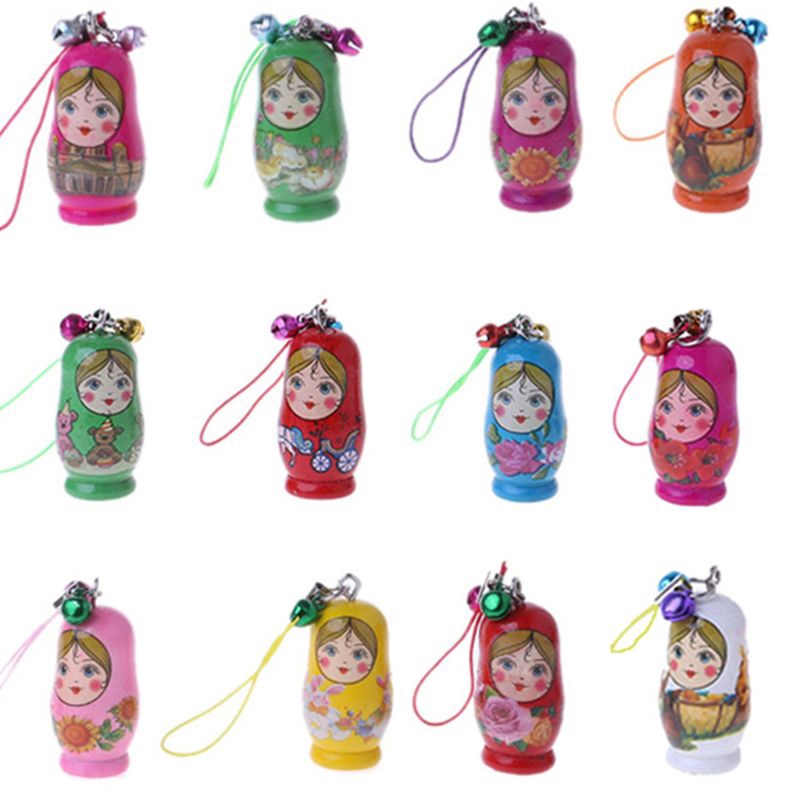 Móc khóa phối búp bê Nga Matryoshka thiết kế độc đáo