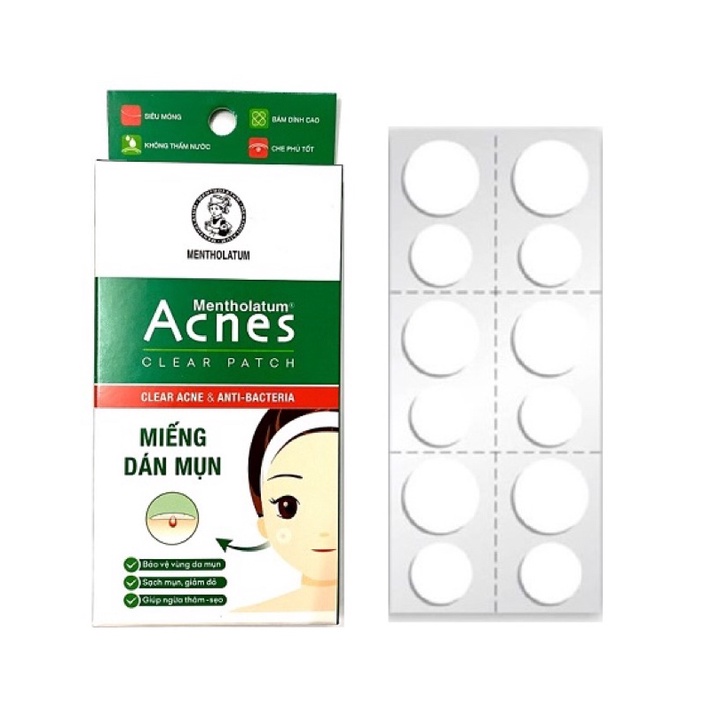 Hộp 24 Miếng Dán Mụn Acnes Clear Patch