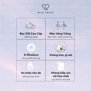 Lắc Chân Bạc Blue Peach Circle Double LC237