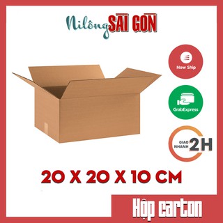 [GIÁ SỈ] Combo 20 hộp carton size 20x20x10 cm để đóng gói hàng