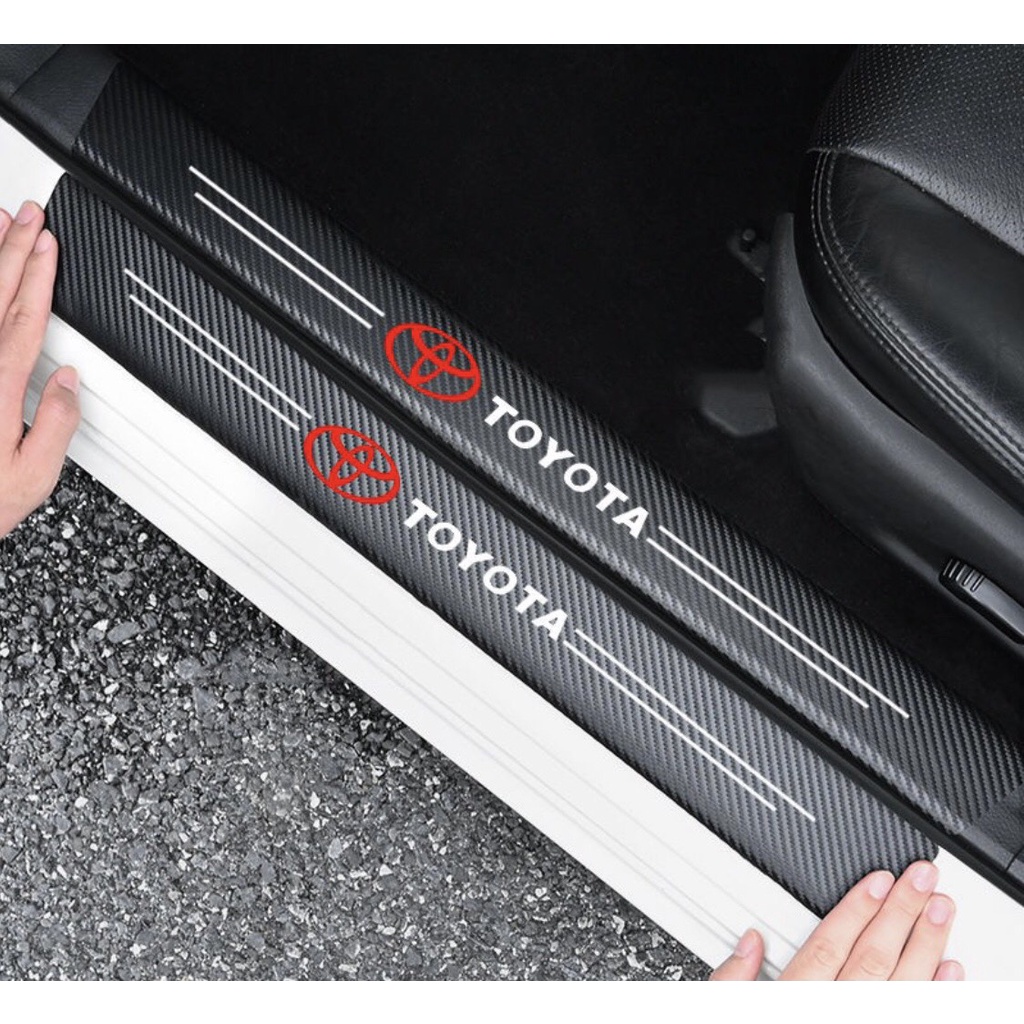 Ốp bậc cửa carbon chống xước ô tô hàng loại 1 cao cấp