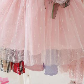 Đầm Tutu phối lưới cho bé gái