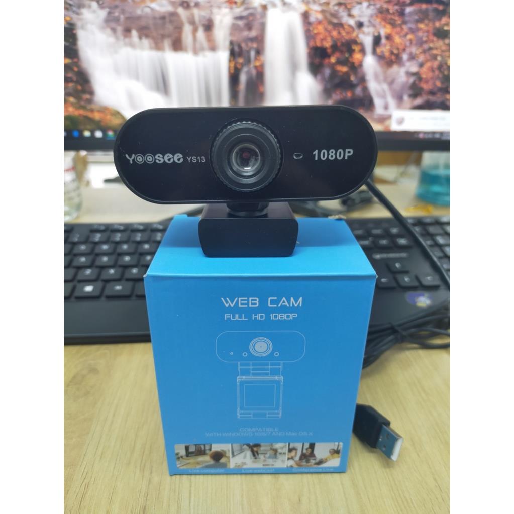 Webcam YOOSEE YS13  Máy Tính Có Mic FHD 1080P, Hỗ Trợ Học Online, Họp Trực Tuyến, Gọi Video Hình Ảnh Siêu Nét