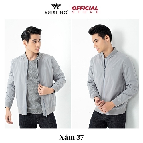 Áo Khoác Nam ARISTINO Insidemen Áo Jacket Chất Gió Suông Nhẹ Cổ Bomber Tay Bo Chun Chống Bám Bụi - IJK020W1