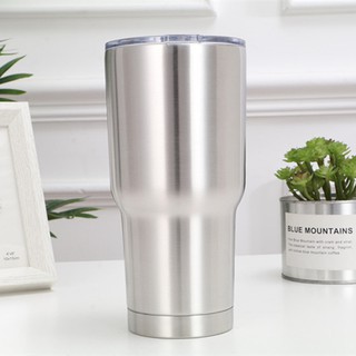 Ly giữ nhiệt inox 304, dung tích 900ml - 1 ly + 1 túi đựng + 1 bộ ống hút