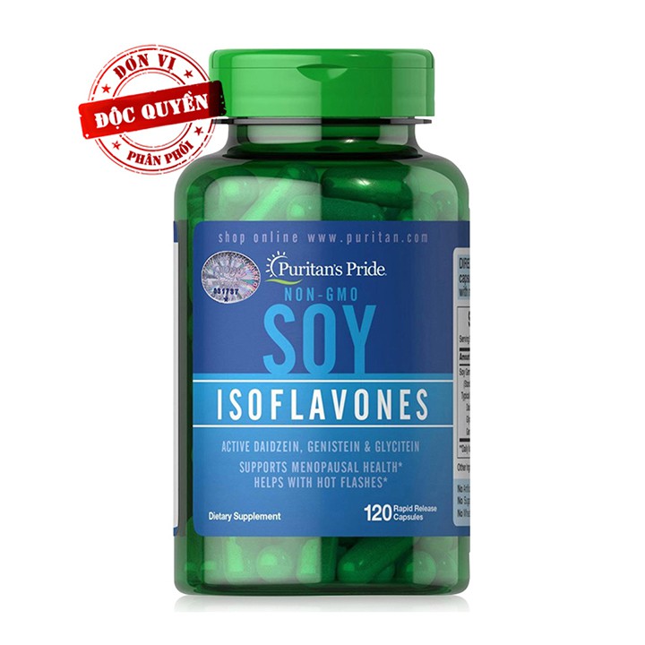 Viên uống bổ sung nội tiết tố,Tinh chất mầm đậu nành Soy Isoflavones 750mg 120 v
