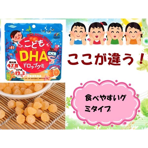 Kẹo Bổ Sung DHA Cho Trẻ Unimat Riken Vị Quýt 90 Viên Nhai Bổ Sung Dinh Dưỡng Cho Bé Nhật Panda fukuoka