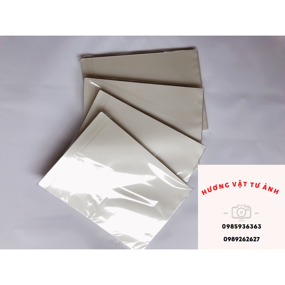 Combo 5 tập giấy ép plastic khổ A4 (220x315) - 80 mic