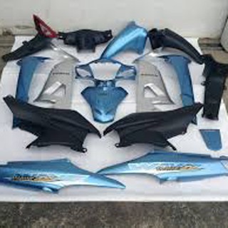 Bộ Dàn áo xe Wave A -alpha- rs - s100 wave 50cc đời 2006-2016 màu Xanh Ngọc - nhựa trắng cao cấp