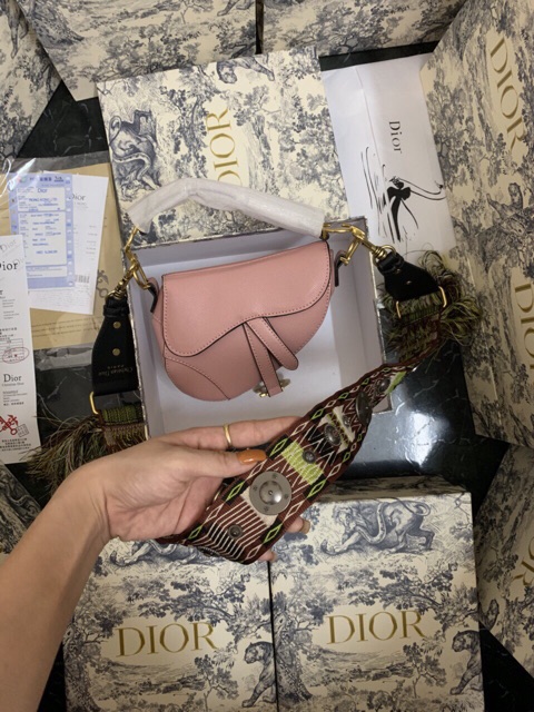 Túi yên ngựa màu hồng size 20