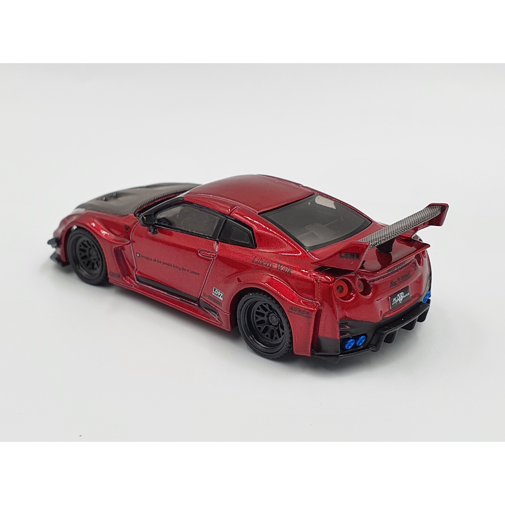 Xe Mô Hình LB-Slihouette WORKS GT NISSAN 35GT-RR Ver.1 Lava Red LHD 1:64 MiniGT (Đỏ Đô)