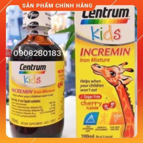HXT Siro Centrum Kids Incremin Iron Mixture Của Úc 200ml