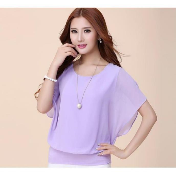 Áo sơ mi kiểu tay lỡ cánh tiên 2020