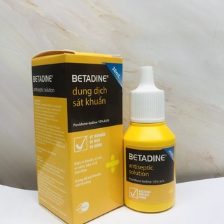 Dung dịch betadine 10% lọ 30ml dùng sát khuẩn