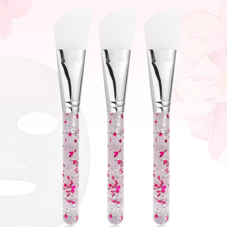 SUPO Beauty - Cọ Đắp Mặt Nạ Tay Cầm Trong Suốt Đầu Silicone Mềm Mại