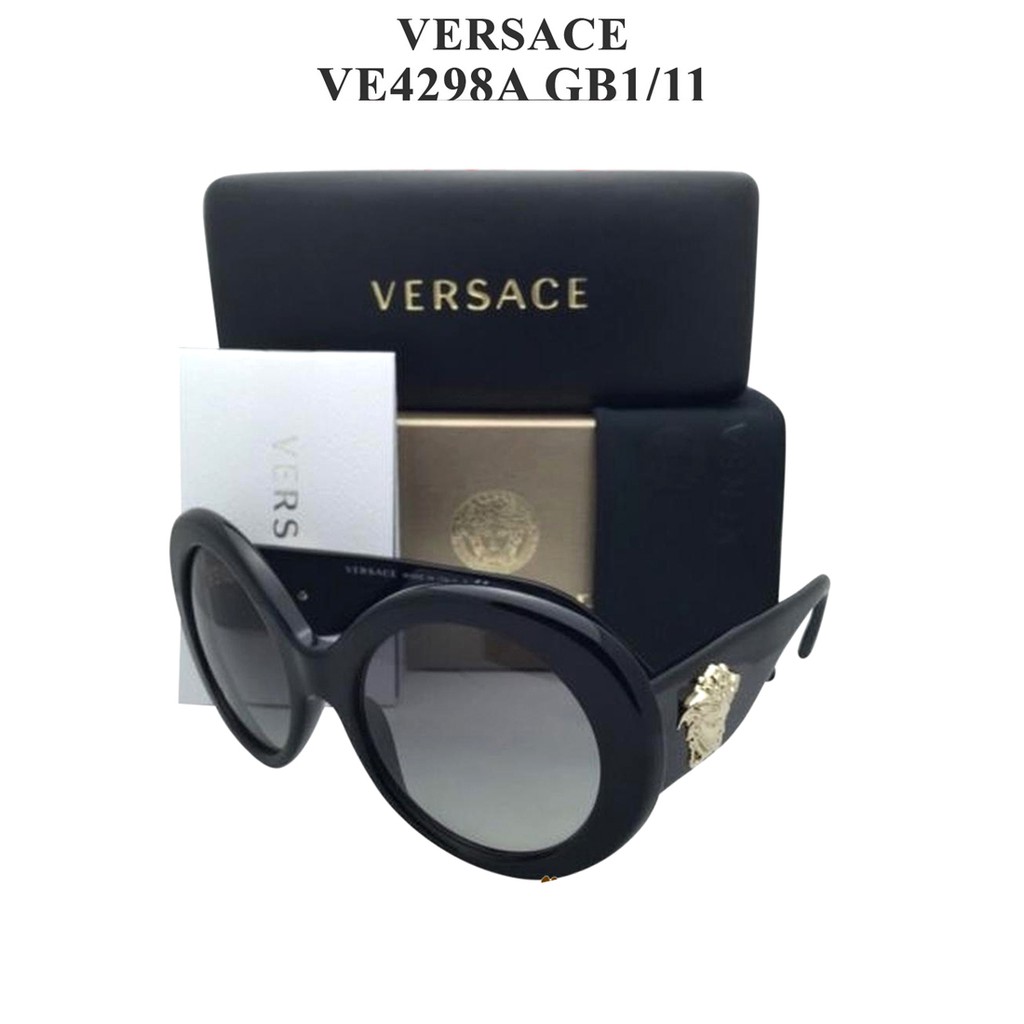 Kính mát chính hãng nam nữ Versace VE4298A GB1/11 màu sắc thời trang, thiết kế dễ đeo bảo vệ mắt
