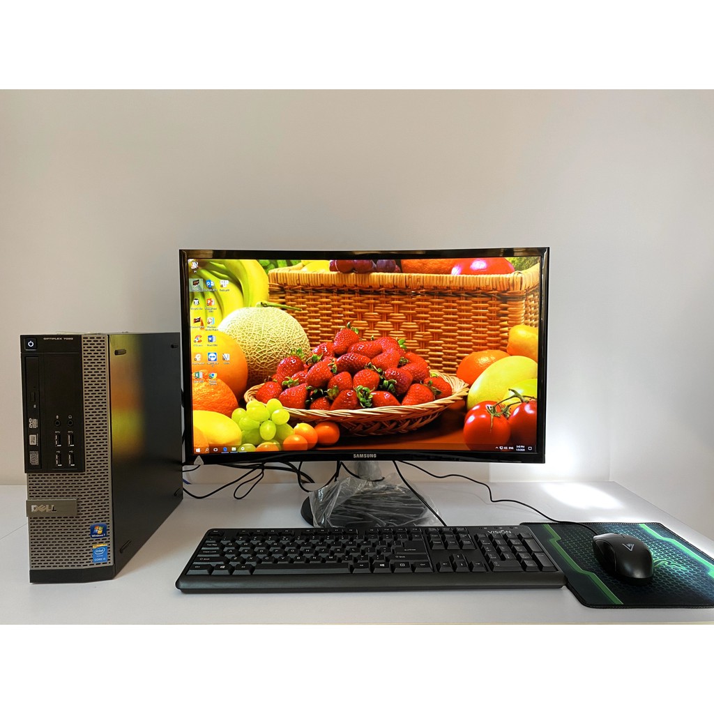 Máy Tính Đồng Bộ Dell Chơi LOL, LIÊN MINH, MÀN HÌNH CONG 24INCH | BigBuy360 - bigbuy360.vn