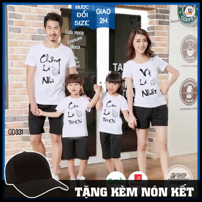 Takan Store Áo Gia Đình Ý Nghĩa - Thun Cotton - Màu trắng - Đủ Size (GD331T) Takan Store