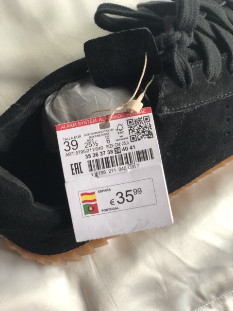 Giày pull and bear size 39 newtag