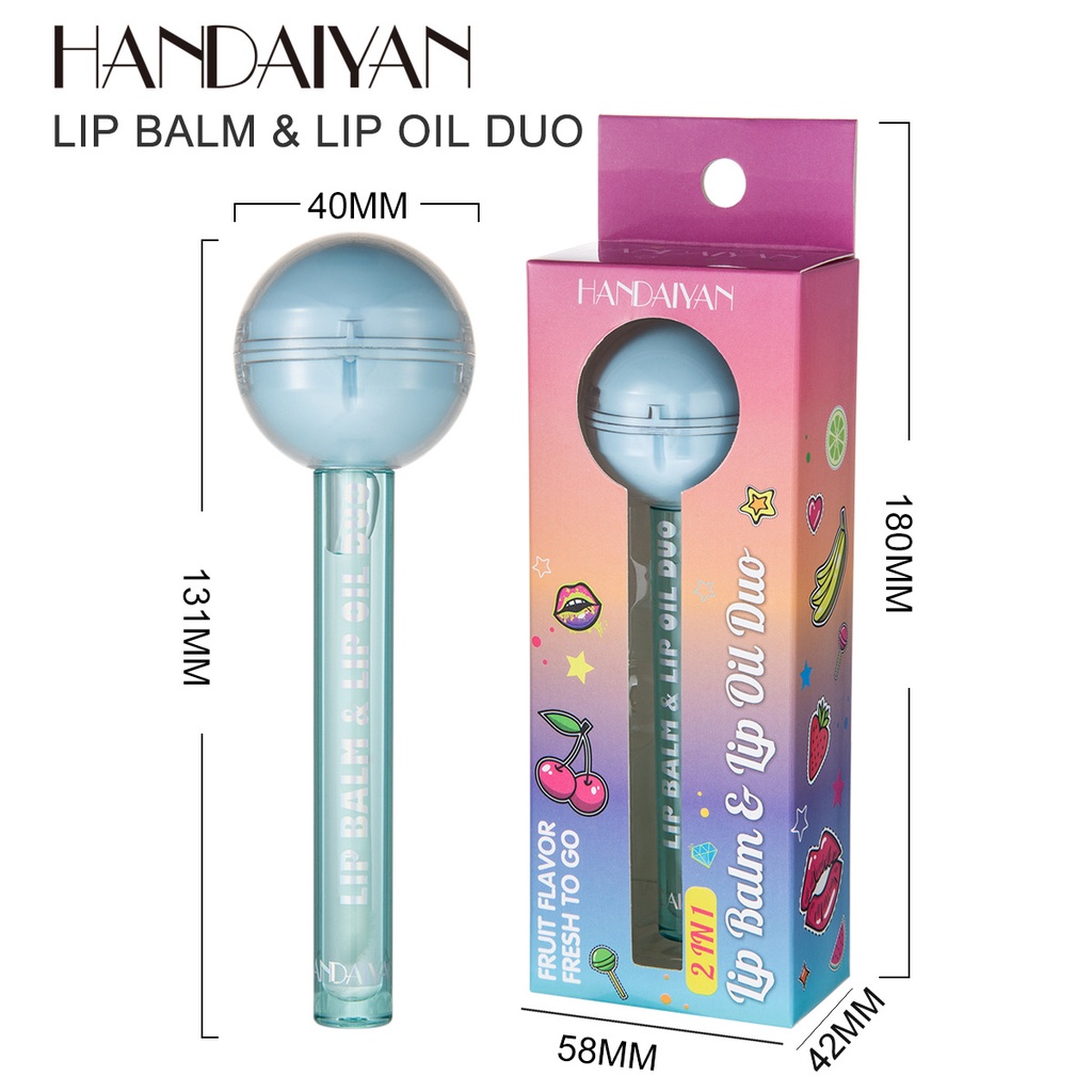 Son Dưỡng Môi HANDAIYAN 2 Trong 1 Tiện Dụng Cho Nữ