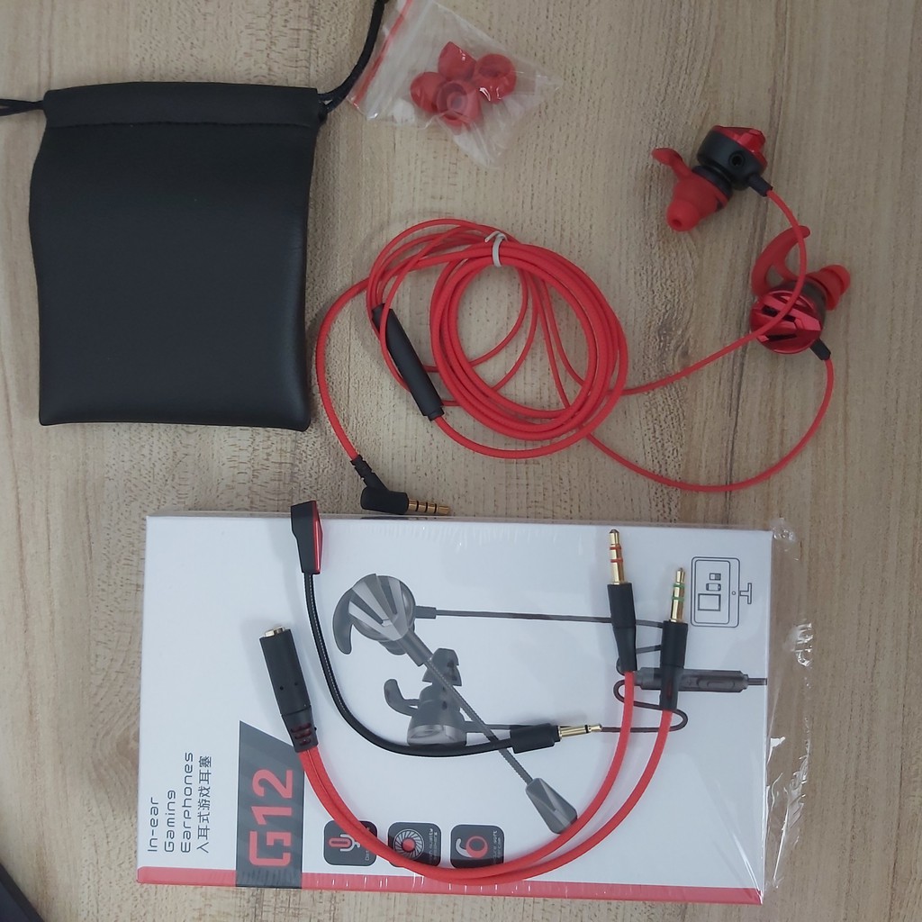 Tai Nghe Gaming 2020 Chống Ồn Cao Cấp G12 Gamer Pro Phiên Bản Nâng Cấp Tặng Bộ Phụ Kiện Mic Rời - Hồ Phạm