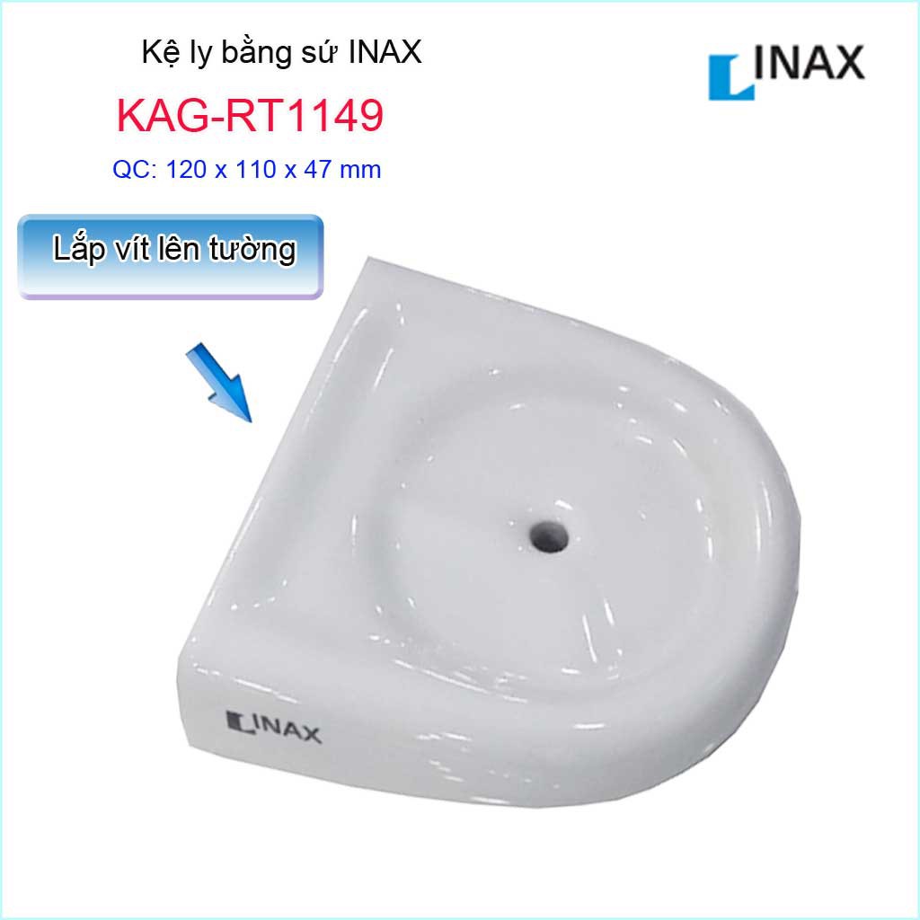 Kệ sứ phòng tắm, dĩa đựng ly Inax KAG-RT1149