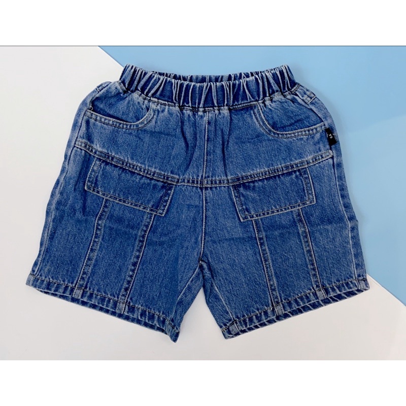 Quần short ngắn bò jeans dáng trên gối Hè 2022