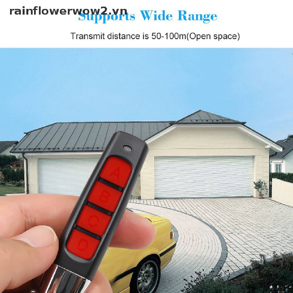 Chìa Khóa Điều Khiển Từ Xa 433MHZ 4 Kênh Cho Cửa Garage Xe Hơi