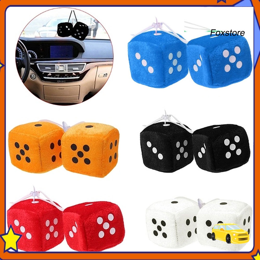 Set 2 xí ngầu treo trang trí xe ô tô