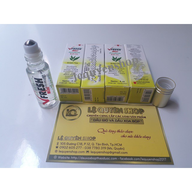 [ảnh thật]Dầu lăn thảo dược Vfresh 4 ml | BigBuy360 - bigbuy360.vn