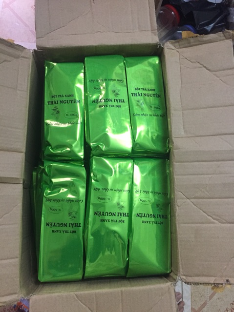Bột trà xanh thái nguyên bột mịn xanh 1 kg đăp mặt làm bánh
