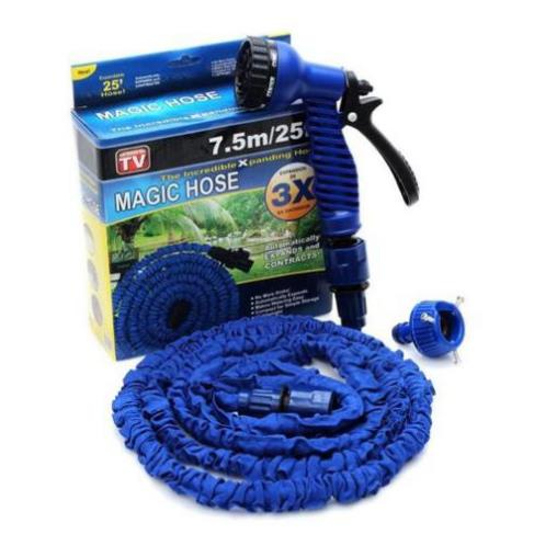 Vòi Tưới Cây, Vòi Rửa Xe, Vòi Nước Đa Năng Giãn Nở 3 Lần dài 5m=&gt;30m Thông Minh Chế Độ Nước Tiện Dụng - TongkhoGiaDung