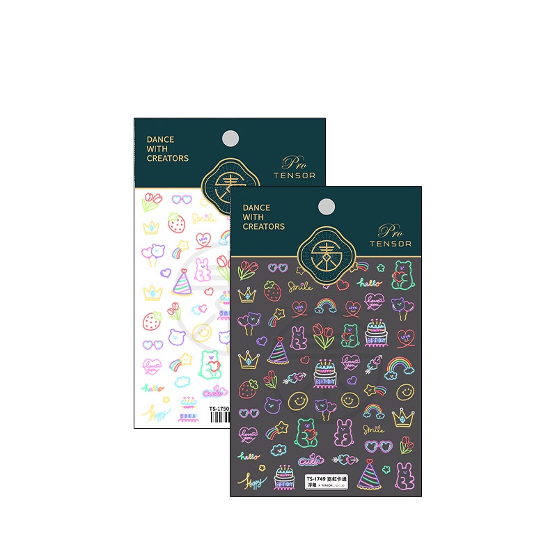 ⚡Miếng Dán Trang Trí Móng Tay Họa Tiết Hoạt Hình TS-1749 5D