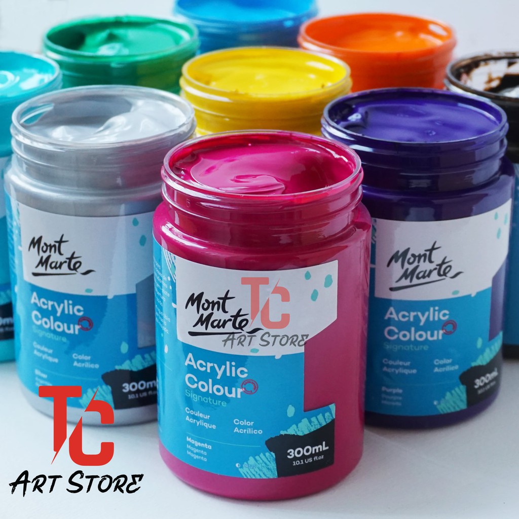 Màu Acrylic Mont Marte Signature 300ml - BẢNG MÀU 2