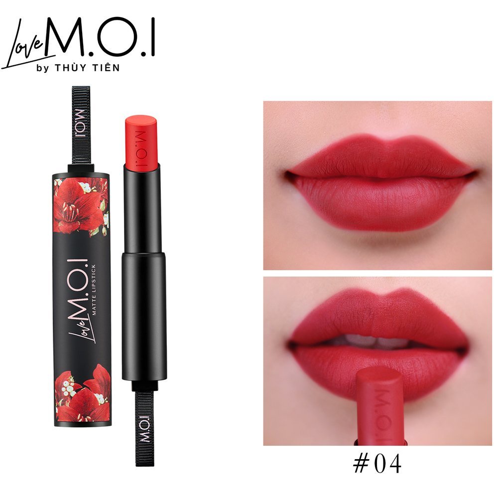 Son Thỏi Lì - Son Love Moi Thuỳ Tiên - Bản Giới Hạn - Moi Cosmetics Hồ Ngọc Hà