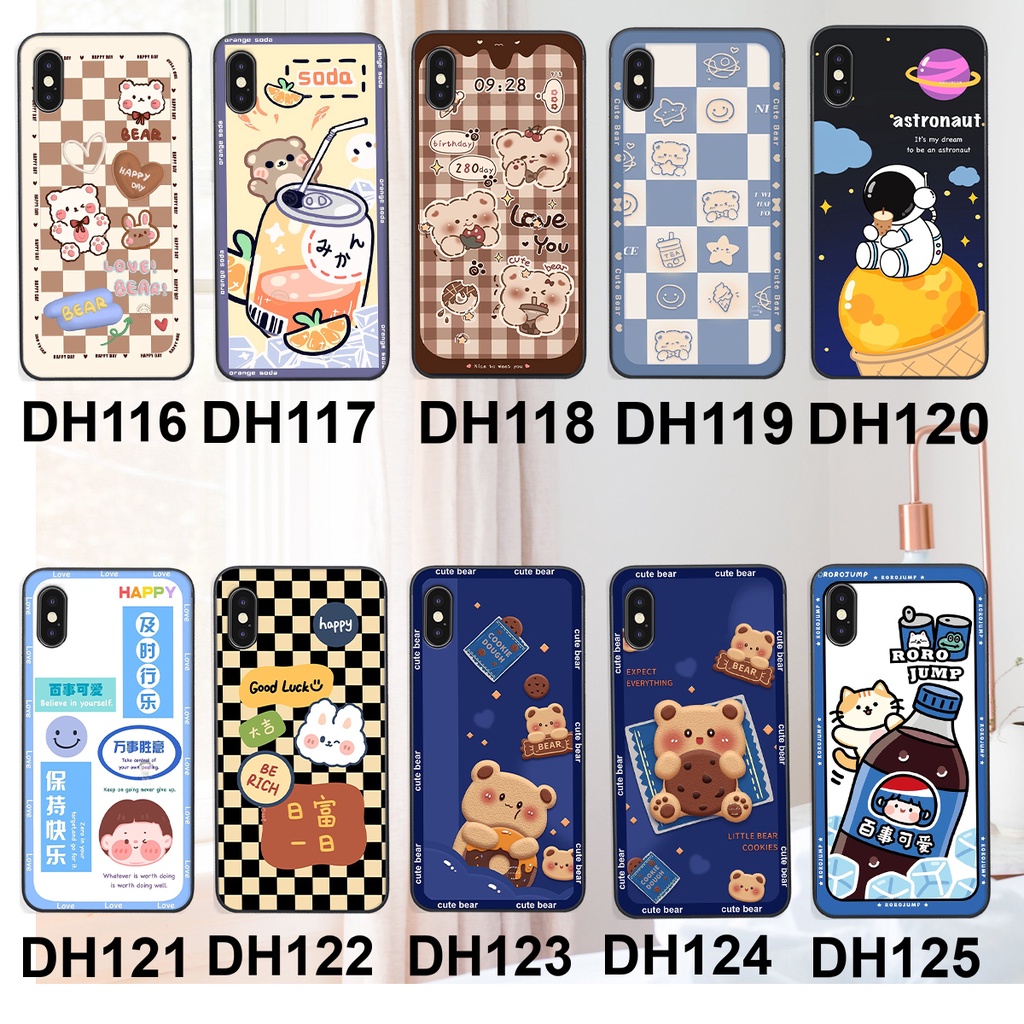 Ốp lưng iphone X / XS / XS MAX in hình 3D GẤU cute be@r, soda, happy day cực hot ,thời thượng