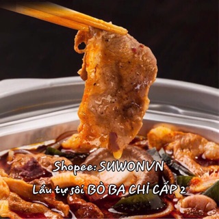 [CÓ SẴN] LẨU TỰ SÔI BA CHỈ BÒ TÊ CAY NHẸ [ SIZE TO