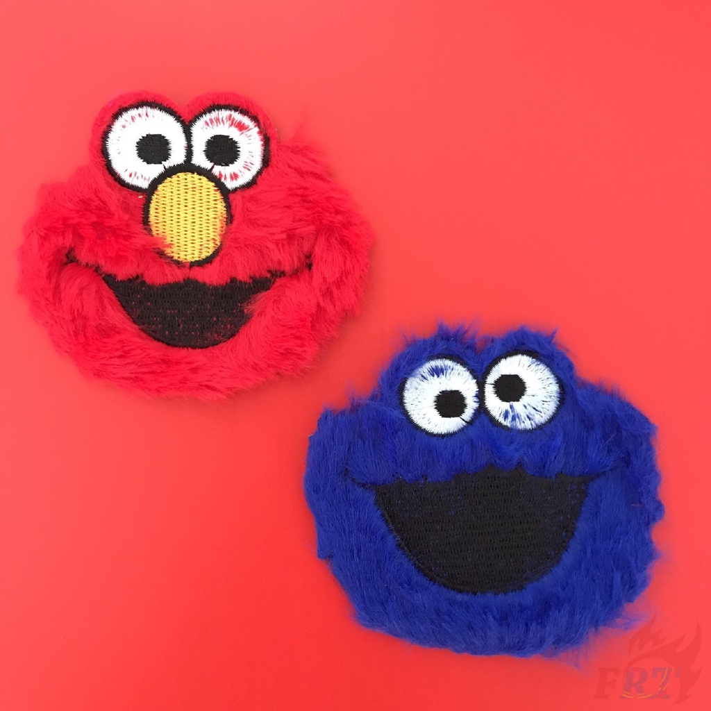 Miếng vá trang trí quần áo kiểu thêu/ủi DIY hình Sesame Street（☸ Sesame Street S-6 Patch ☸）