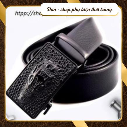 Thắt lưng nam da pu khóa tự động mặt cá sấu nam tính giá tốt nhất Hà Nội - Shin Shop Leather