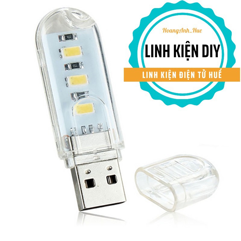 Đèn Led USB siêu sáng dùng sạc dự phòng sạc điện thoại đèn phượt đèn usb