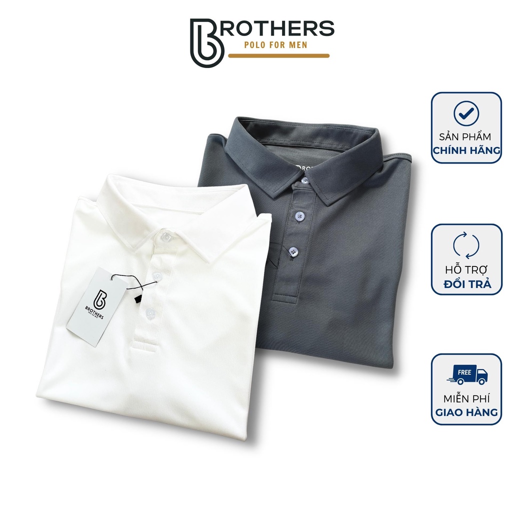 Áo thun Polo thể thao nam TELEX trơn cổ sơ mi mới, vải xịn cao cấp, nhẹ, thoáng mát - BROTHERS