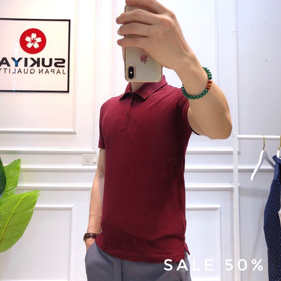 áo polo cộc nam hãng chính hãng sukiya chất 100% cotton | BigBuy360 - bigbuy360.vn