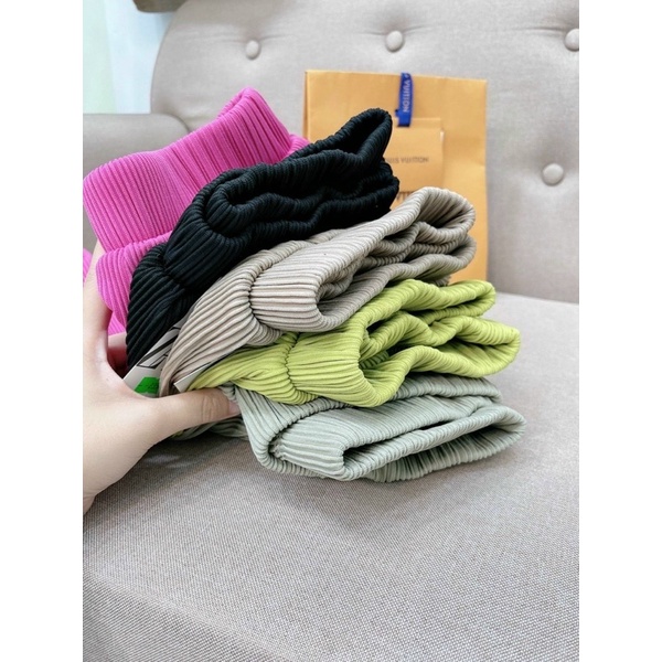 Quần đùi tăm to cạp chun màu sắc mùa hè