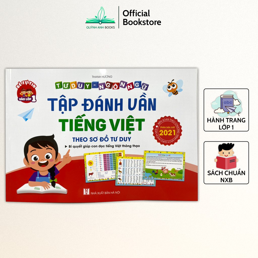 Sách - Tập đánh vần tiếng việt theo sơ đồ tư duy 2021 (Tư duy ngôn ngữ) - NPH Việt Hà