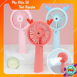 [Mã ELFLASH3 hoàn 10K xu đơn 20K] Quạt Phun Sương Cầm Tay Mini - Quạt Cầm Tay Mini Phun Sương Tự Động Model 2020