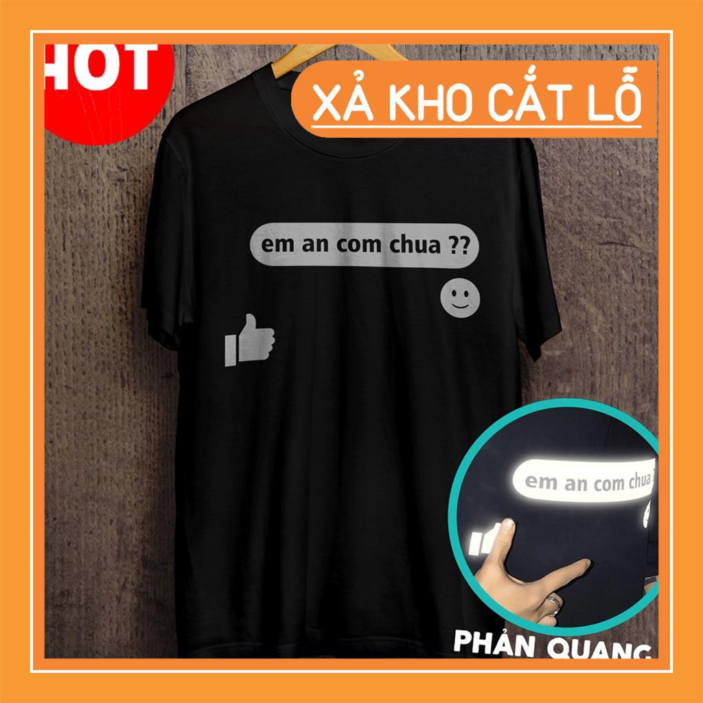 🔥Mẫu HOT🔥Áo thun unisex em ăn cơm chưa in phản quang giá siêu rẻ nhất vịnh bắc bộ