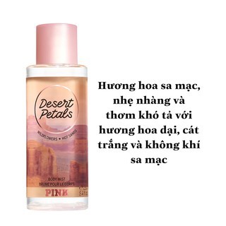 XỊT THƠM VICTORIA’S SECRET PINK DESERT PETALS 250ML | Thế Giới Skin Care