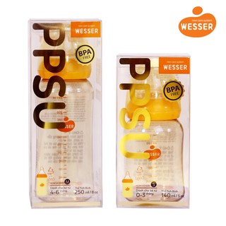 Bình sữa ppsu wesser cổ hẹp