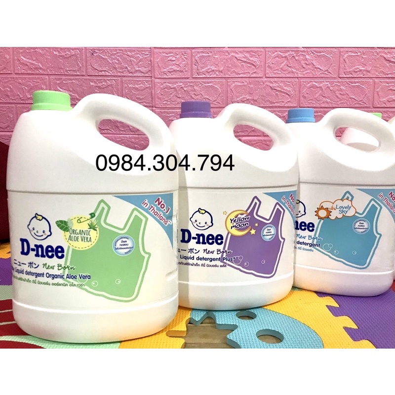 Nước giặt Dnee date 2025 - Nước giặt quần áo cho trẻ em Dnee Thái Lan 3000ml Tem Công ty Đại Thịnh