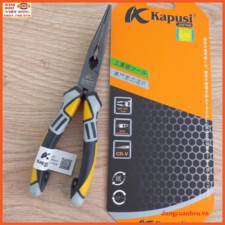 Kìm nhọn 8 in cao cấp Kapusi thép CRV kìm nhọn dài